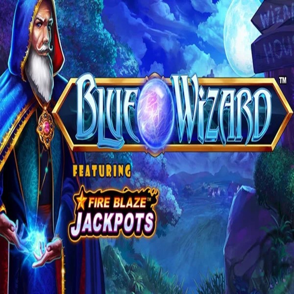 Play Blue Wizard Fire Blaze Jackpots slot by Rarestone Gaming on baloobet-be.com