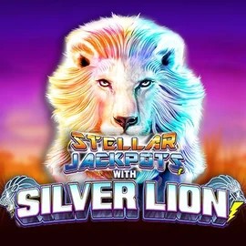 Stellar Jackpots with Silver Lion by Lightning Box Game, showcased at baloobet-be.com – game logo